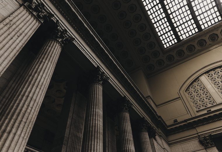 Courthouse colonnade